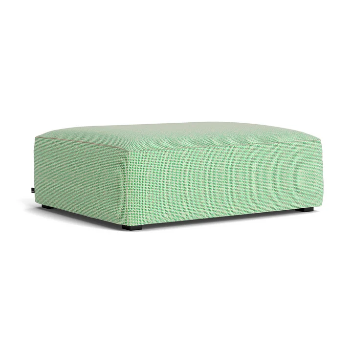 HAY - Mags Soft Ottoman S02 (S), groen-wit (Tartaglia 989) / naden: beige