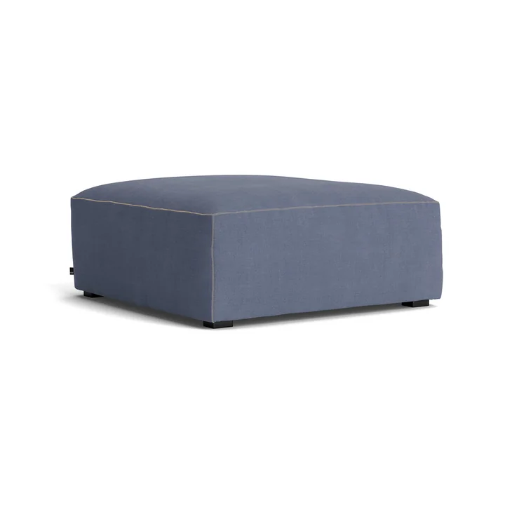 HAY - Mags Soft Ottoman S01 (XS), blauw ( Linara 198) / naden: beige