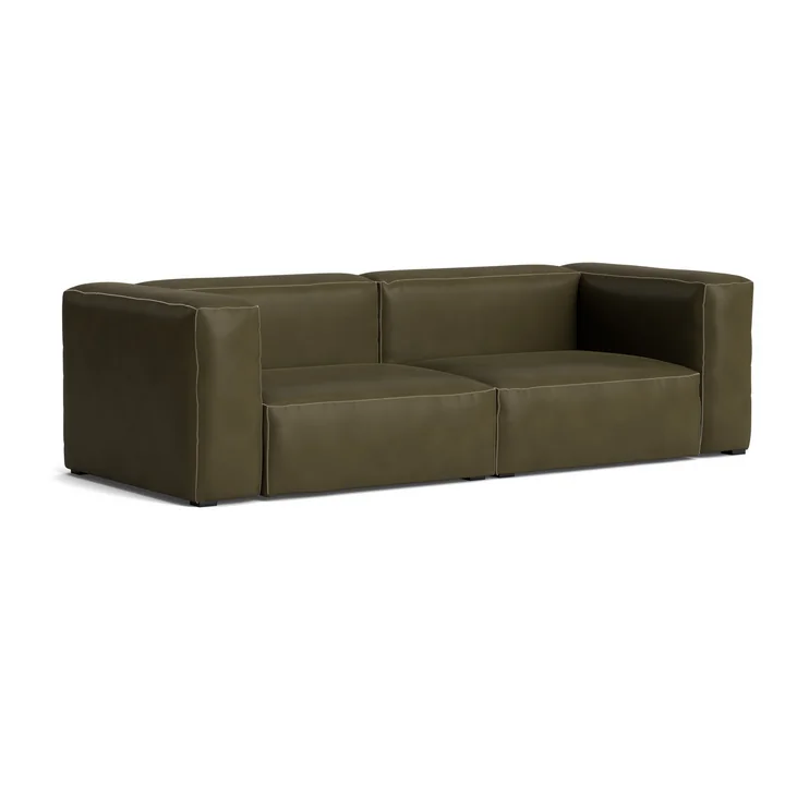 HAY - Mags Soft Sofa 2,5 zits, combinatie 1, forest (Sense) / naden: beige
