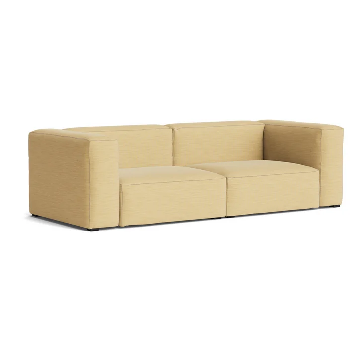 HAY - Mags Soft Sofa 2,5 zits, combinatie 1, geel (Yuma 833) / naden: beige