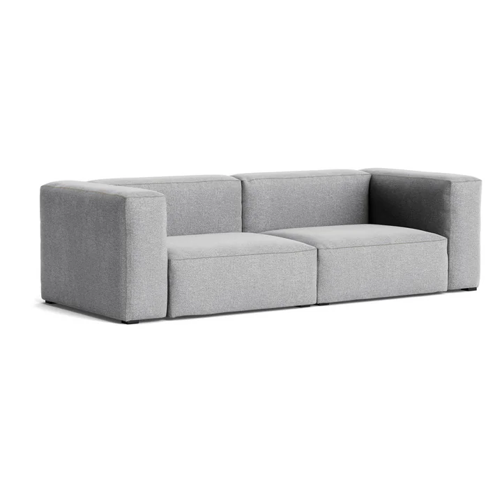 HAY - Mags Soft Sofa 2,5 zits, combinatie 1, lichtgrijs ( Hallingdal 130) / naden: beige