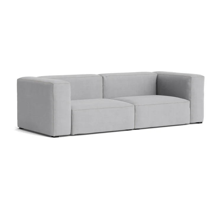 HAY - Mags Soft Sofa 2,5 zits, combinatie 1, lichtgrijs ( Linara 443) / naden: beige