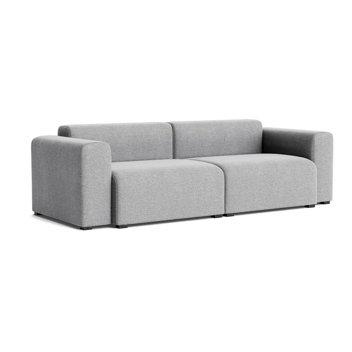 HAY - Mags Sofa 2,5 zits met lage armleuning, combinatie 1, lichtgrijs ( Hallingdal 130)