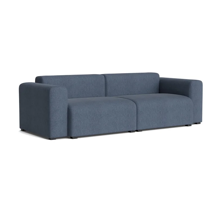 HAY - Mags Sofa 2,5-zits met lage armleuning, combinatie 1, blue grey ( Turf )