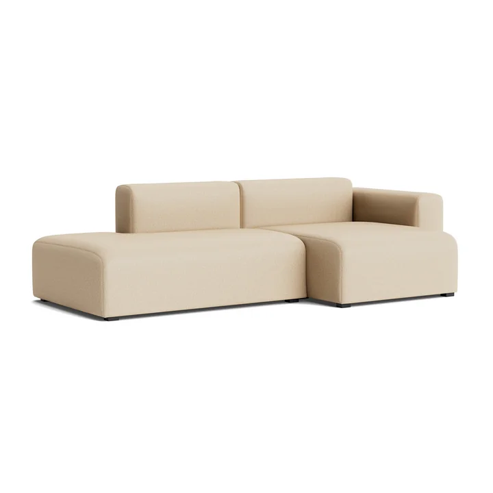 HAY - Mags Sofa 2,5 zits met lage armleuning rechts, combinatie 3, beige ( Hallingdal 220)
