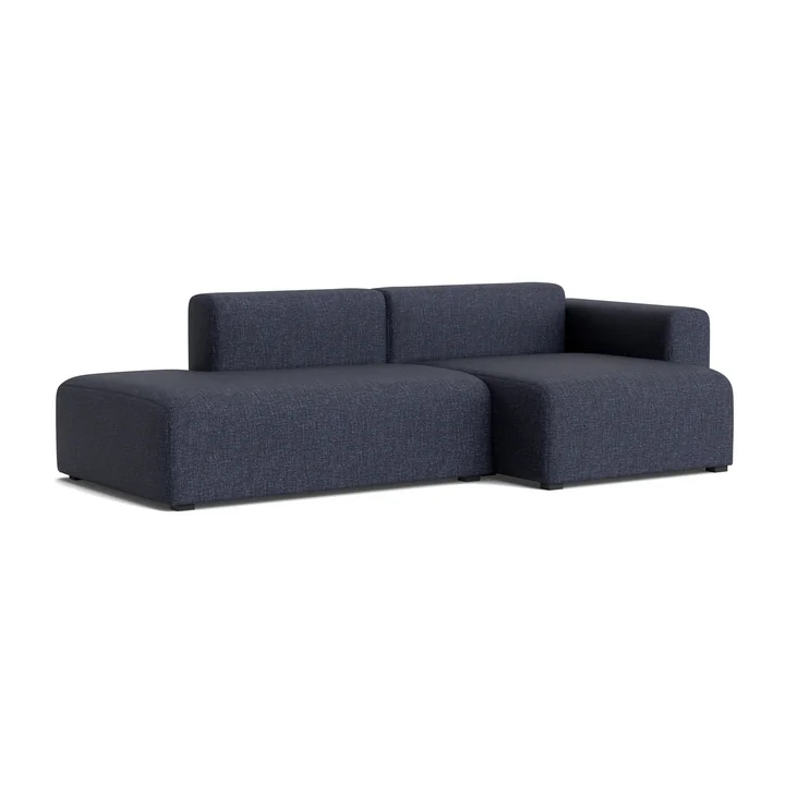 HAY - Mags Sofa 2,5 zits met lage armleuning rechts, combinatie 3, donkergrijs ( Overlap 03)
