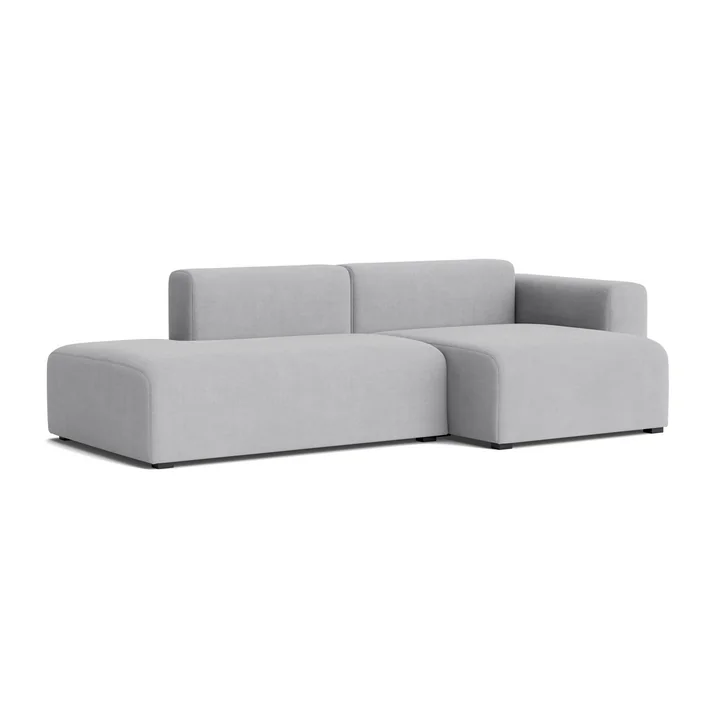 HAY - Mags Sofa 2,5 zits met lage armleuning rechts, combinatie 3, lichtgrijs ( Linara 443)