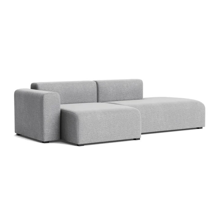 HAY - Mags Sofa 2,5 zits met lage armleuning links, combinatie 3, lichtgrijs ( Hallingdal 130)