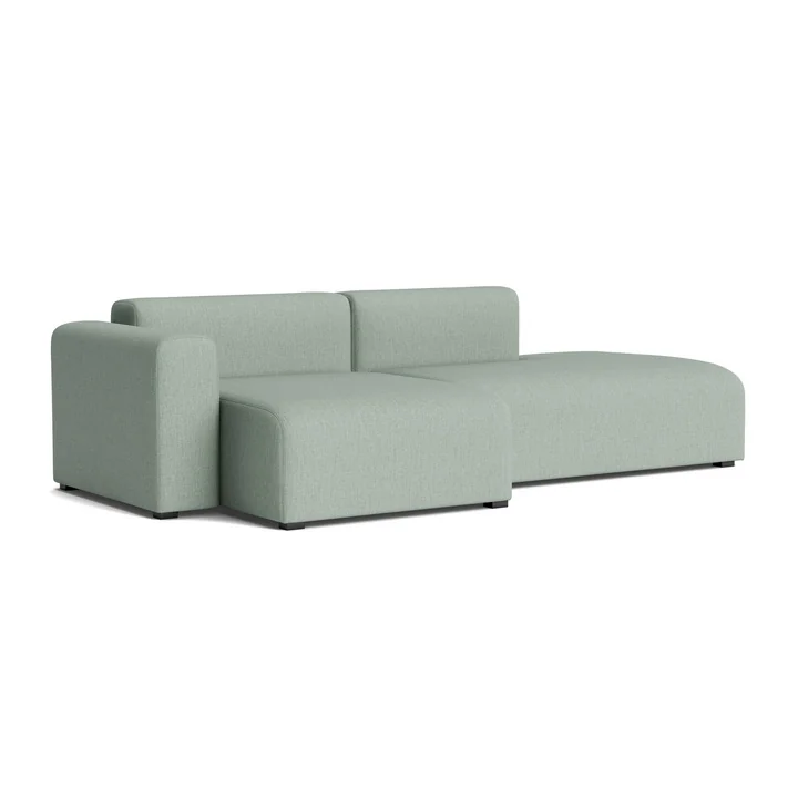 HAY - Mags Sofa 2,5 zits met lage armleuning links, combinatie 3, lichtgroen ( Metaphor 023)