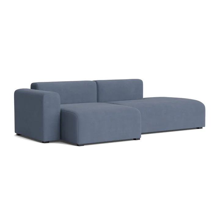 HAY - Mags Sofa 2,5 zits met lage armleuning links, combinatie 3, blauw ( Linara 198)