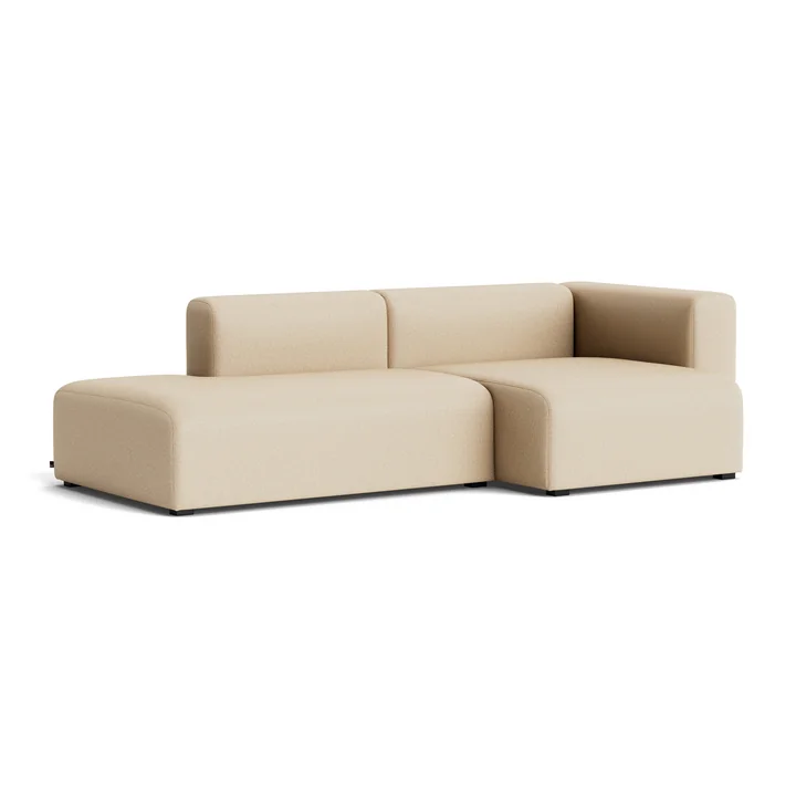 HAY - Mags Sofa 2,5 zits, combinatie 3, armsteun rechts / beige ( Hallingdal 220)