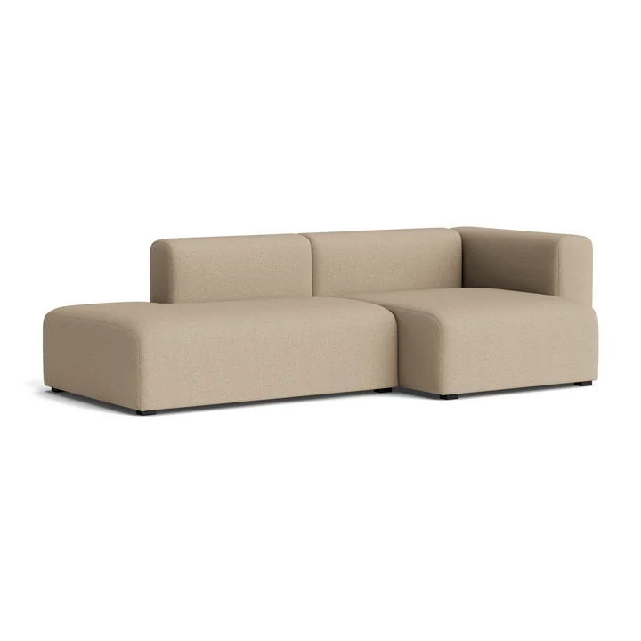 HAY - Mags Sofa 2,5 zits, combinatie 3, armleuning rechts / warm grijs (Maglia)