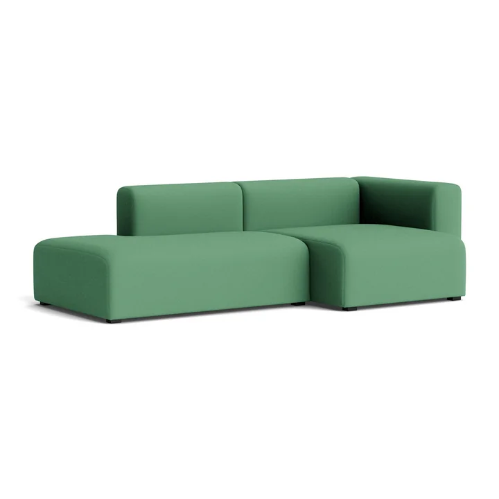HAY - Mags Sofa 2,5 zits, combinatie 3, armsteun rechts / groen ( Steelcut 3 932)