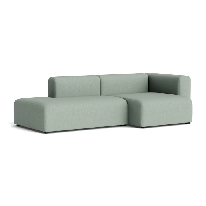 HAY - Mags Sofa 2,5 zits, combinatie 3, armsteun rechts / lichtgroen ( Metaphor 023)
