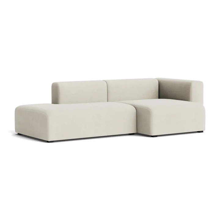 HAY - Mags Sofa 2,5 zits, combinatie 3, armleuning rechts / crème ( Linara 440)