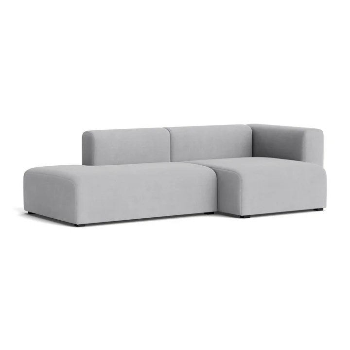HAY - Mags Sofa 2,5 zits, combinatie 3, armsteun rechts / lichtgrijs ( Linara 443)