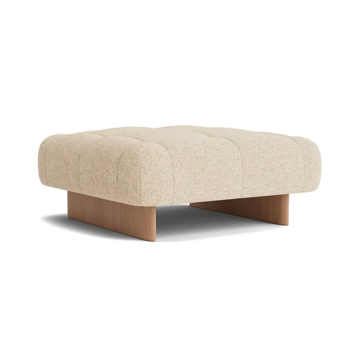 HAY - Quilton Lift Ottoman, eiken / beige (Bolgheri LGG60)