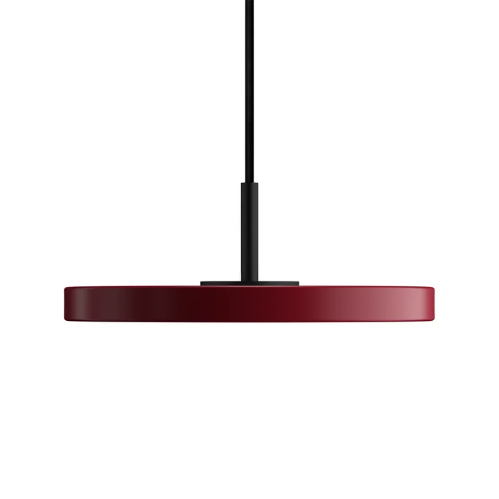 Umage - Asteria Micro LED hanglamp V2, zwart / robijnrood