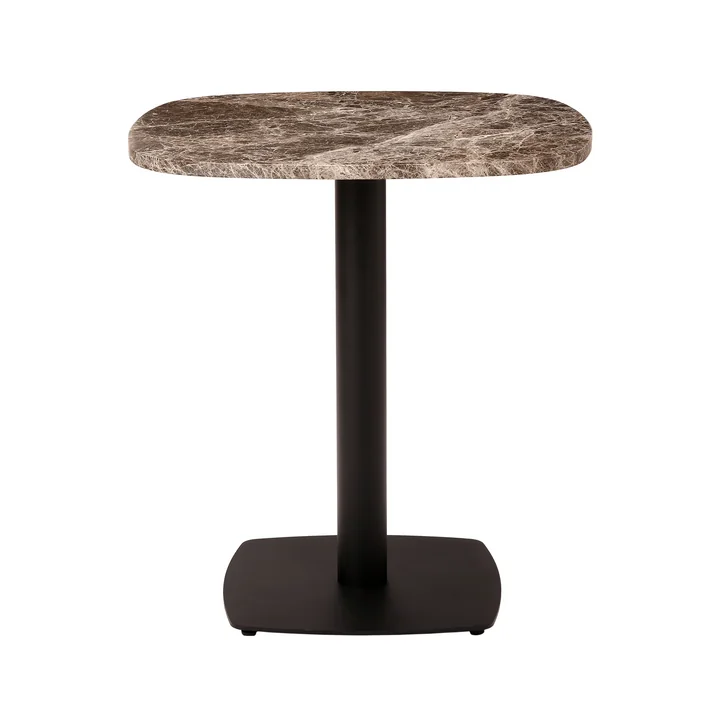 Umage - Gather tafel, 68 x 68 cm, zwart / bruin (Emperador marmer)