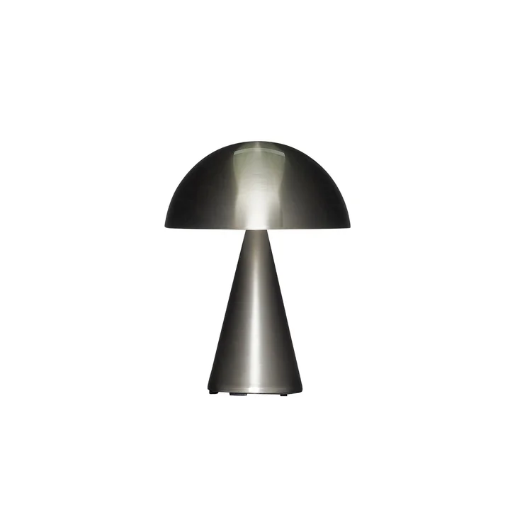 Mush oplaadbare tafellamp, mini, zilver by Hübsch Interior