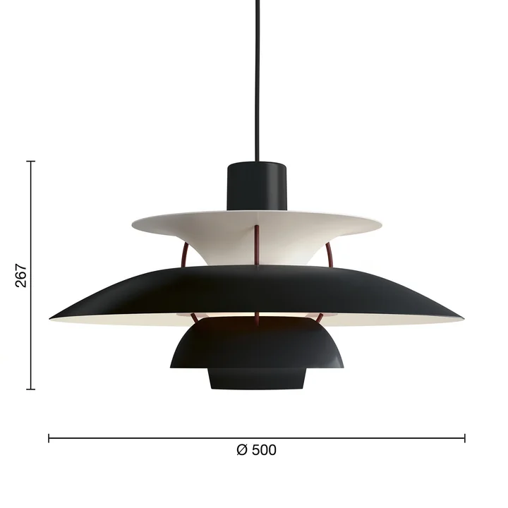 Louis Poulsen - PH 5 hanglamp, zwart (Black Edition 2025)
