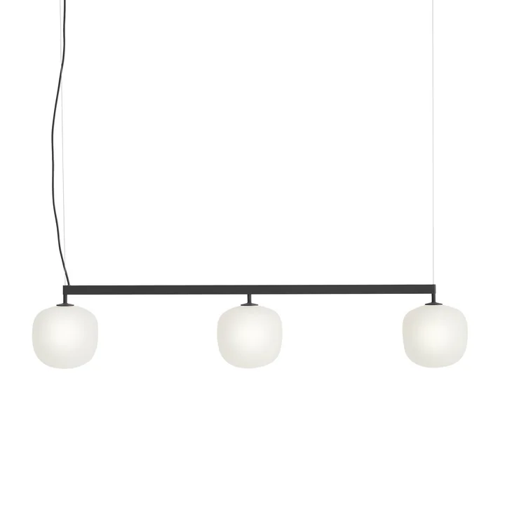 Muuto - Rime Rail Hanglamp, Ø 18 cm, zwart