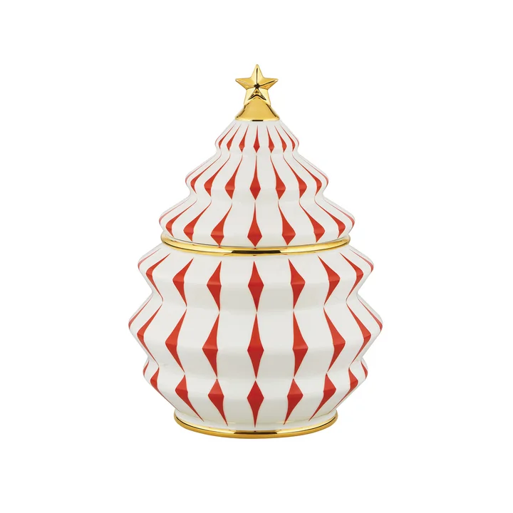 Alessi - Delight koektrommel, wit / rood / goud