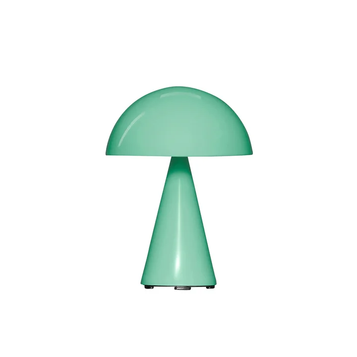 Hübsch Interior - Oplaadbare tafellamp Mush, mini, groen