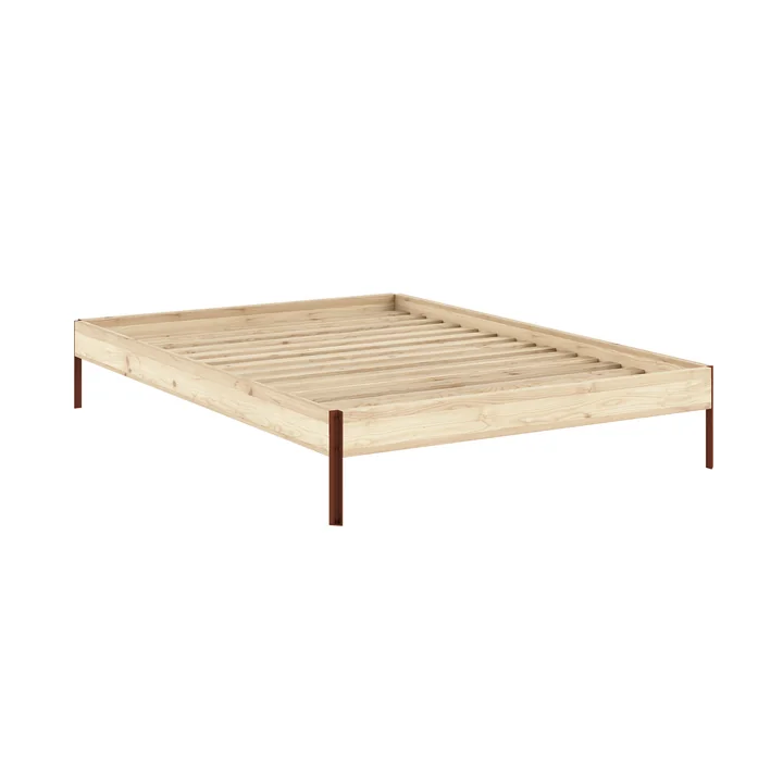 Karup Design - Core Bed 140 x 200 cm, grenen / terra rood
