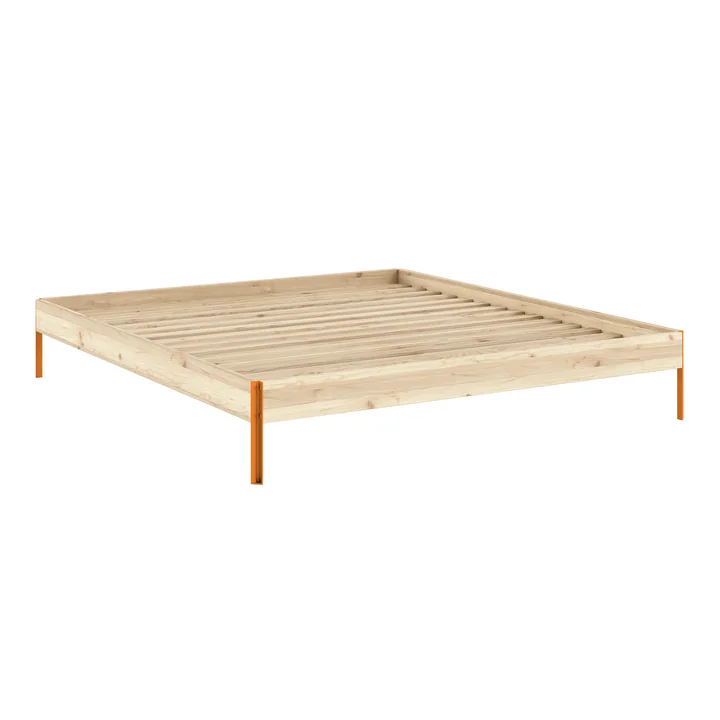 Karup Design - Core Bed 180 x 200 cm, grenen / zonne-oranje