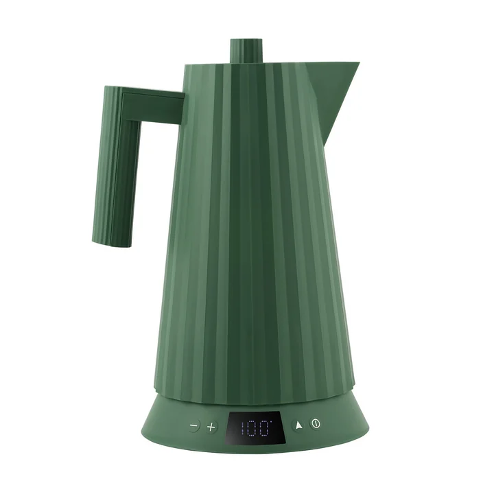 Alessi - Plissé waterkoker met temperatuurregeling 1,7 l, groen