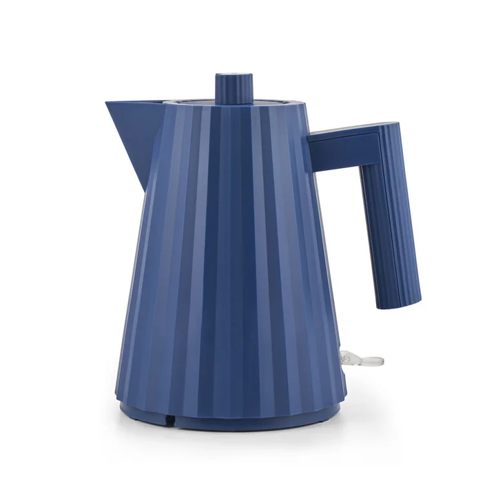 Alessi - Plissé waterkoker 1 liter, blauw