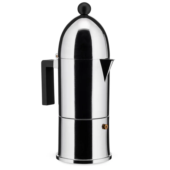 A di Alessi - La Cupola Espressomachine 9095, inductie, 30 cl, zwart