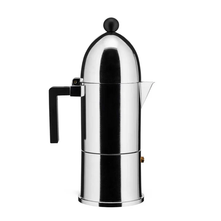 A di Alessi - La Cupola Espressomachine 9095, inductie, 30 cl, zwart