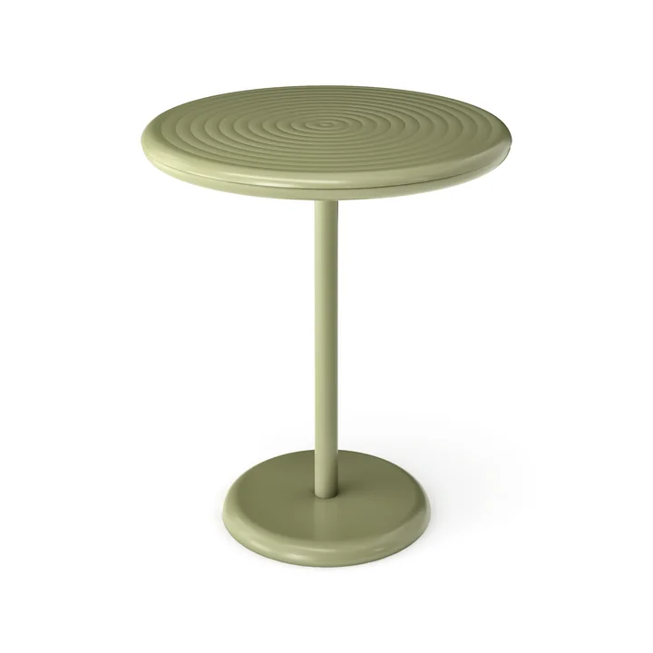 Tom Dixon - Groove Ronde tuintafel, Ø 69,7 cm, mosgroen