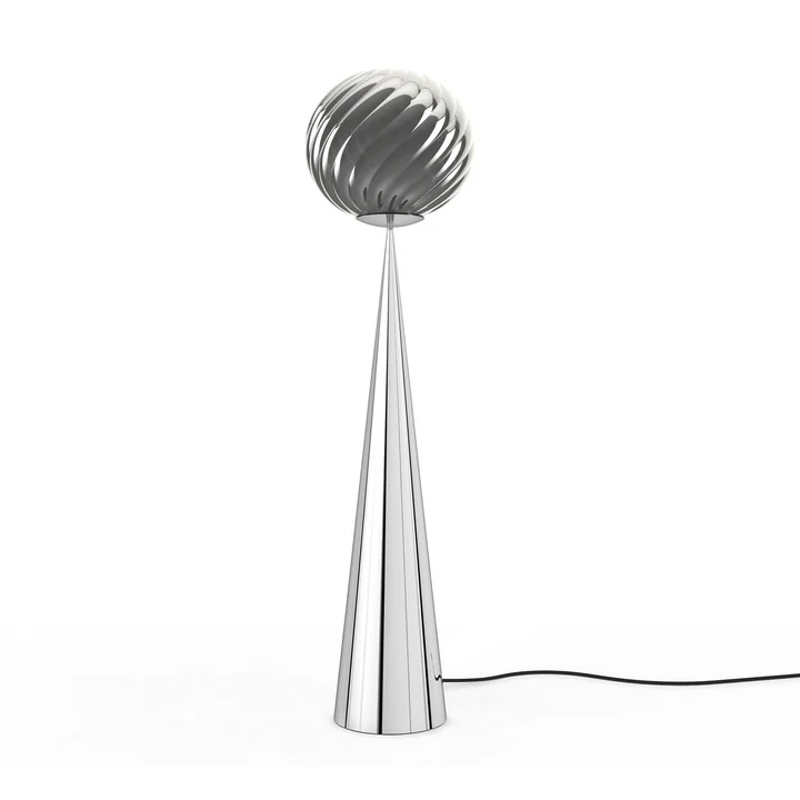 Tom Dixon - Whirl Cone Fat LED vloerlamp, zilver / zilver
