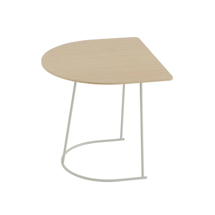 Muuto - Airy salontafel, halve maat, gelakt eiken / gebroken wit