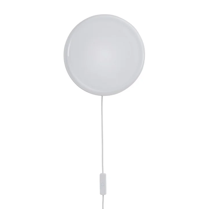 Muuto - Loop LED wandlamp / plafondlamp, wit (met kabel)