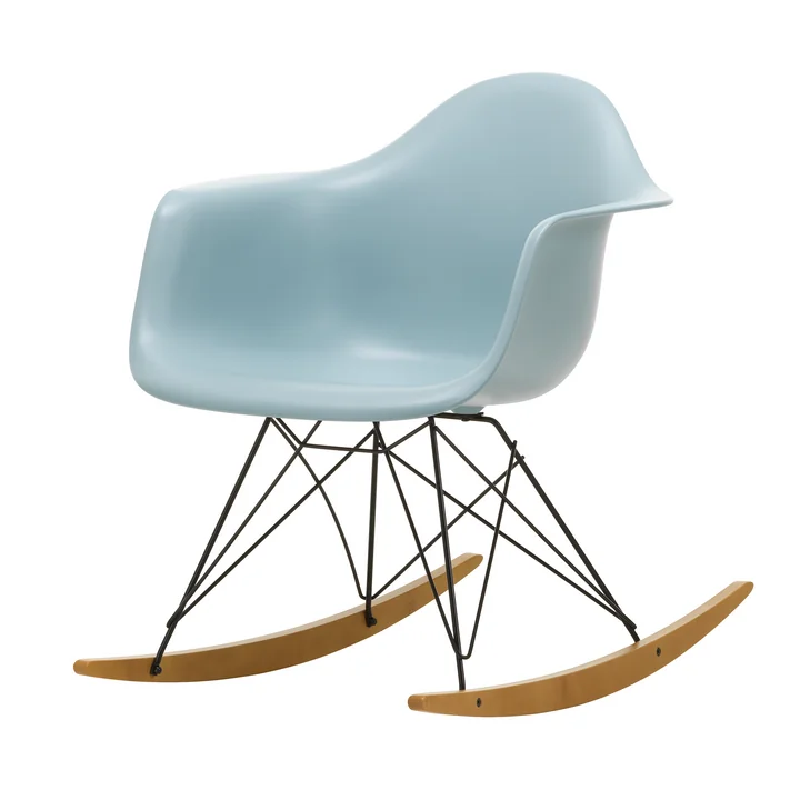 Vitra - Eames Plastic Fauteuil RAR RE, geelachtig esdoorn / basic donker / ijsgrijs