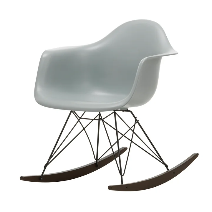 Vitra - Eames Plastic Fauteuil RAR RE, donker esdoorn / basic donker / lichtgrijs