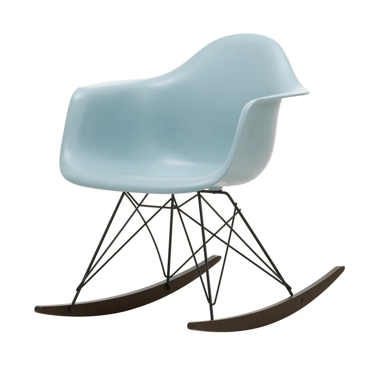Vitra - Eames Plastic Fauteuil RAR RE, donker esdoorn / basic dark / ijsgrijs