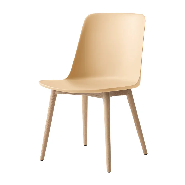 & Tradition - Rely Side Chair HW71, eiken blank gelakt / zwart