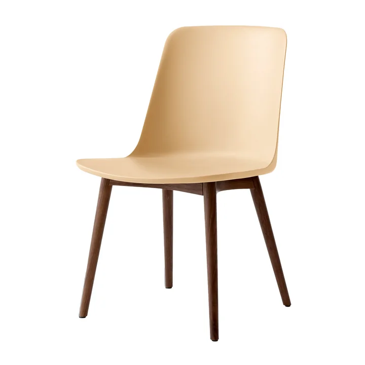 & Tradition - Rely Side Chair HW71, walnoot gelakt / zand