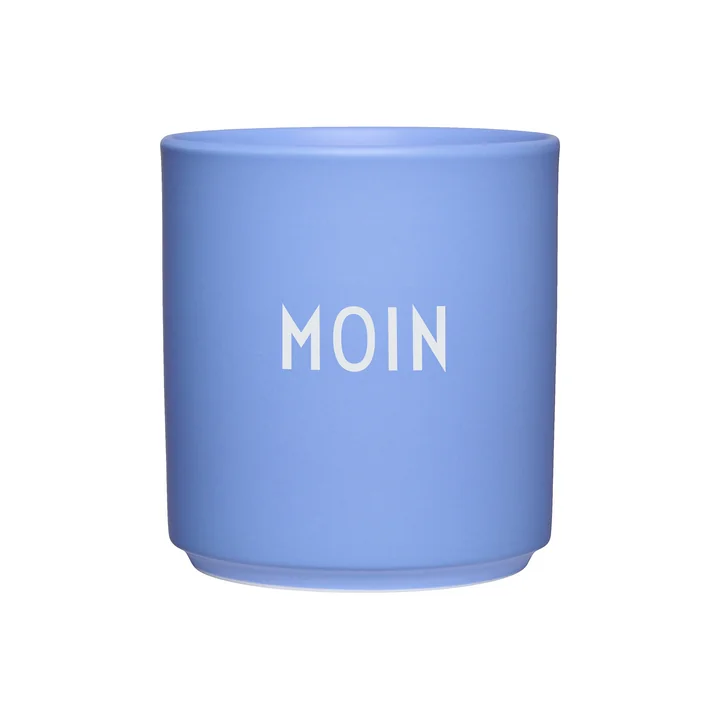 Design Letters - AJ Favourite Porseleinen mok, Moin / sky blue