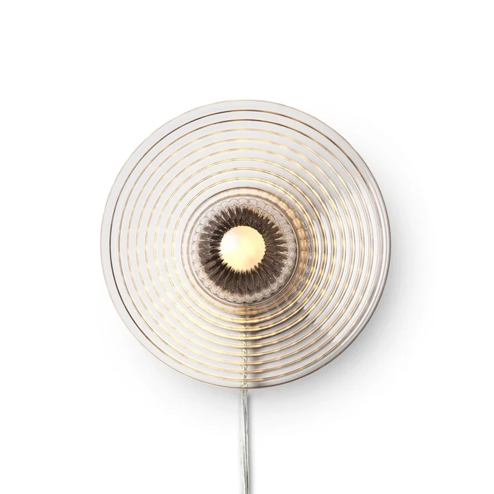 FDB Møbler - Sletterhage Wandlamp, Ø 28 cm, transparant (met kabel)