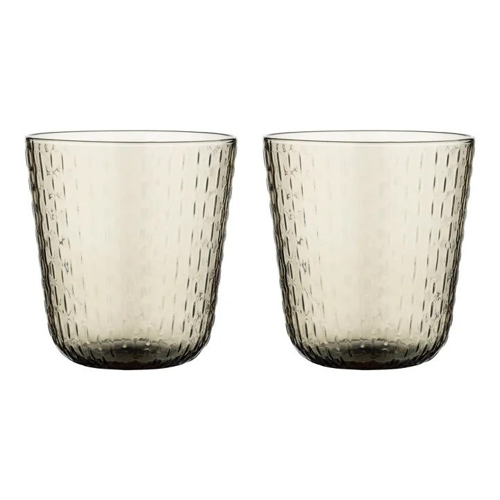 Marimekko - Syksy glas, 360 ml, bruin (set van 2)