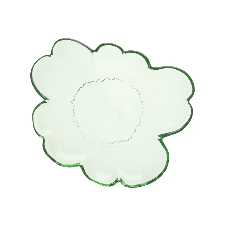 Marimekko - Unikko glasplaat, 20 cm, groen
