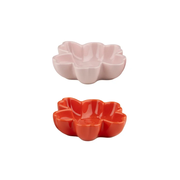 Marimekko - Unikko kommenset, Ø 11 cm, roze/oranje rood (set van 2)