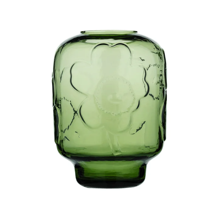 Marimekko - Unikko vaas, h 18 cm, olijf