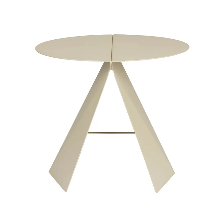 Zuiver - Foldy Bijzettafel, opvouwbaar, beige
